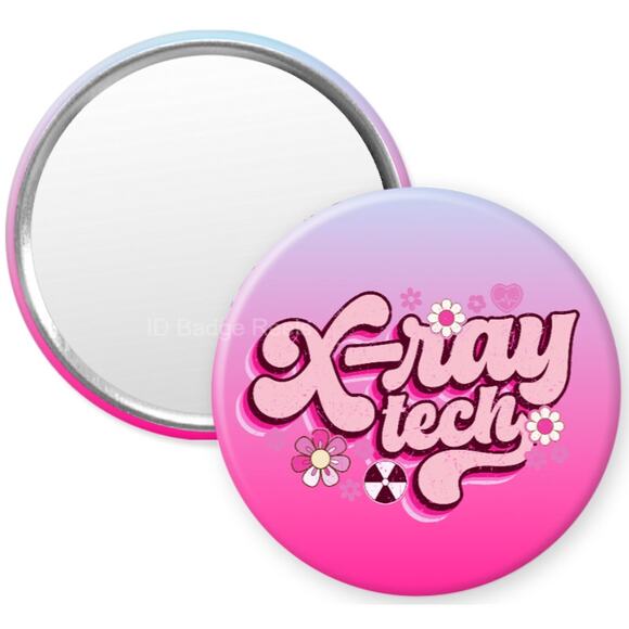 X-Ray Tech 2.25" Pocket Compact Hand Mirror * XRay * X Ray Technician * 3/$15 - Picture 1 of 3